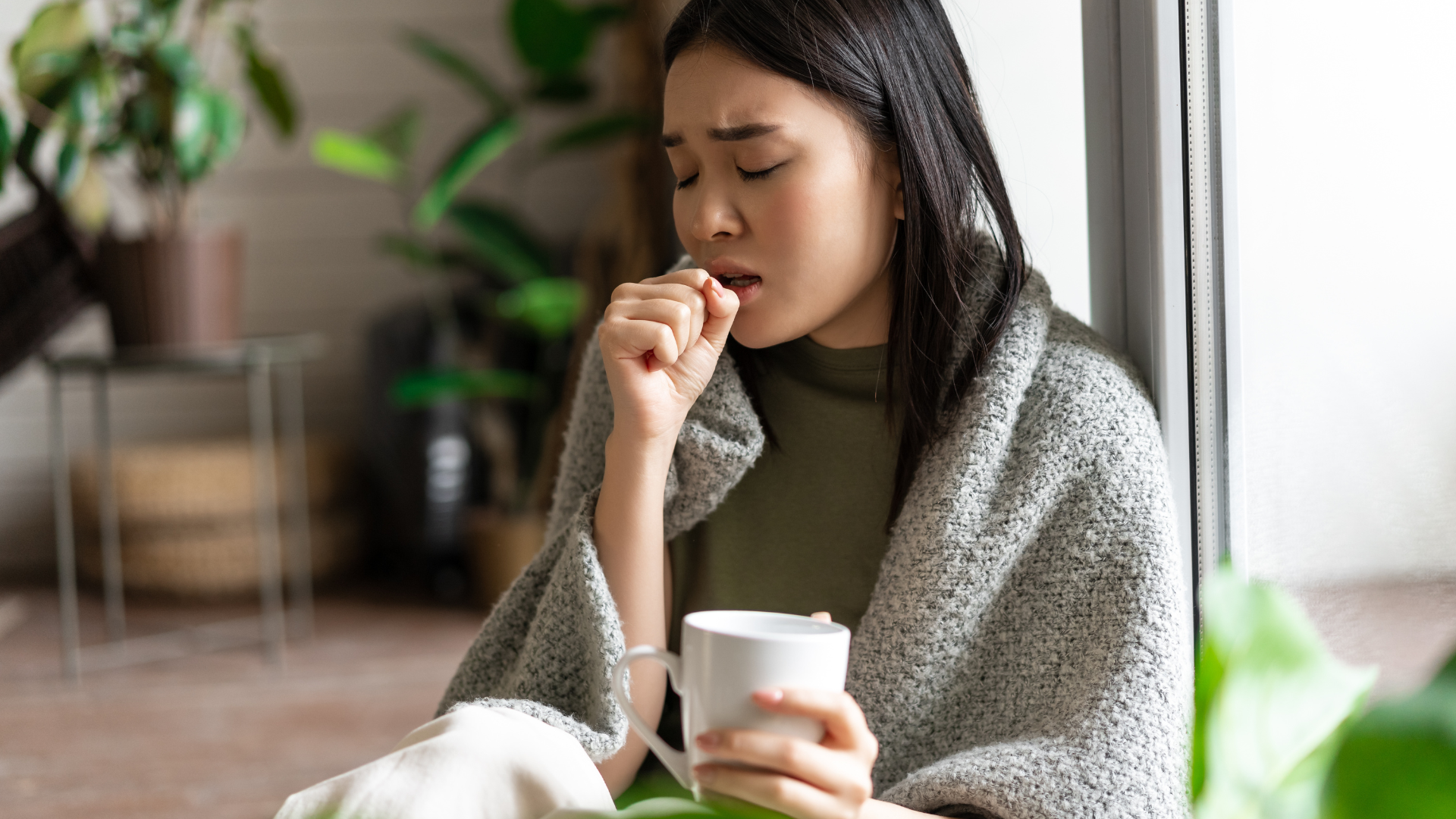 coughing girl